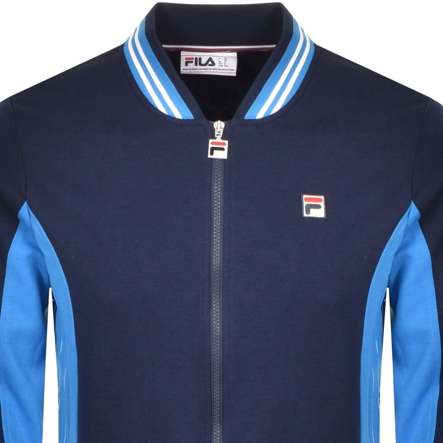 Fila Vintage Settanta Baseball Track Top Navy Mainline Menswear